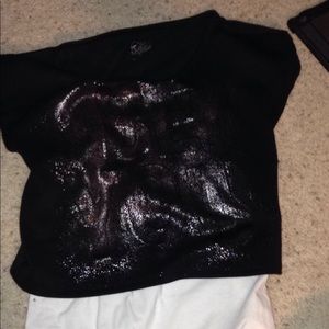 Crop top with white tank connected